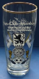 0.5 Glas Tradition, mittlere Schrift, Fan-Club Mainburg, mit Unterschriften