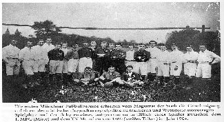 1904 - 1. Mnchner FC 1896 und 1860 Mnchen weiss im Jahre 1904