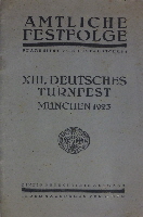 1923 - 13. Deutsches Turnfest München Erinnerungsblätte nach dem Turnfest (2)