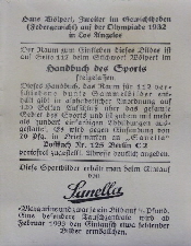 1932 Sanella Handbuch des Sports Nr. 117 H. Wlpert (2)