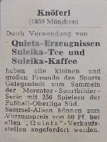 1950-51 Quieta-Erzeugnisse, Suleika Tee und Suleika Kaffee Knöferl (2)