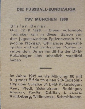 1964-65 Heinerle Die Fussball-Bundesliga - Stefan Benar (2)