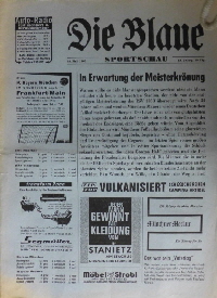 1965-66 Die Blaue 28.5.66 43. Jahrgang 60 - HSV
