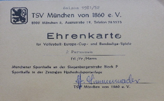 1981-82 Dr. E. Riedl - Dauerkarte Volleyball (3)