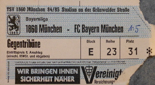 1984-85 FS 60 - Bayern Mnchen 1-5