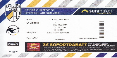 2019-20 Jena - 60 Eintrittskarten